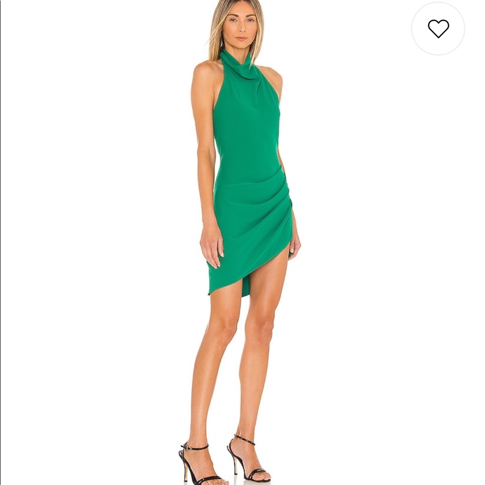 NWT Amanda Uprichard Samba Green dress from Revolve… still on website